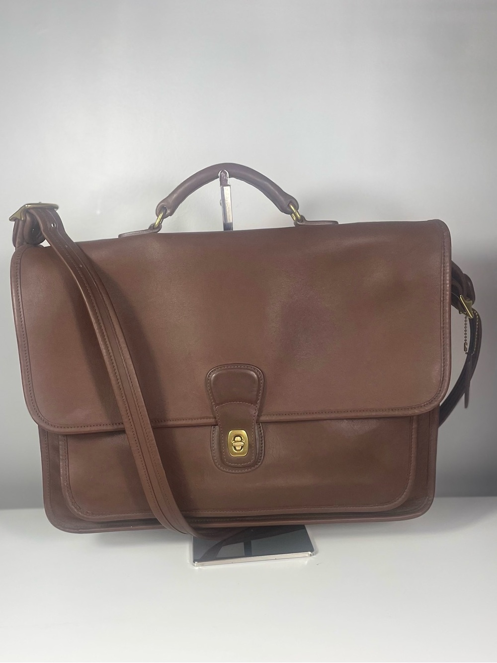 Vintage Coach Metropolitan Briefcase 5180 Mahogany Leather